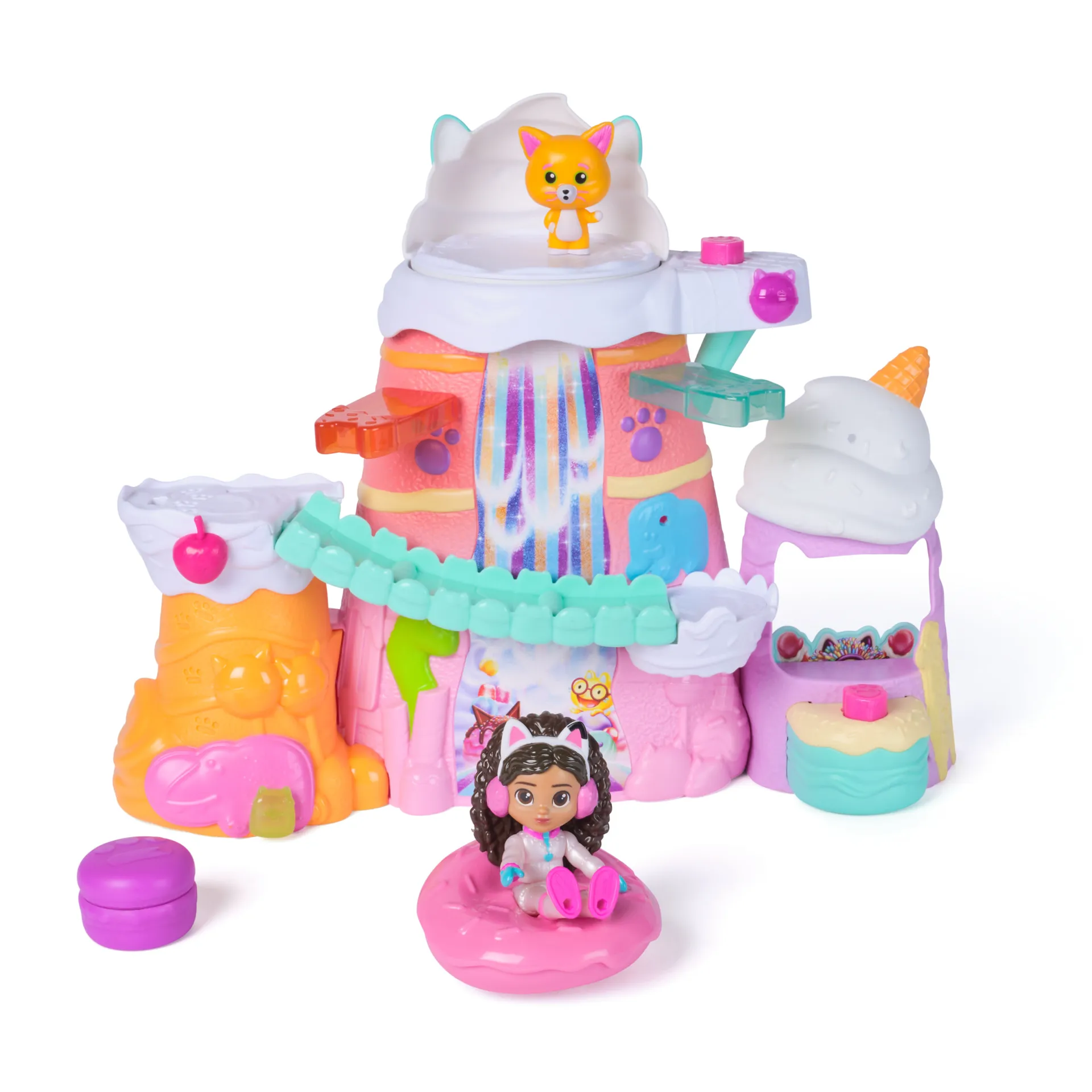 Gabby’s Dollhouse DREAMWORKS : DER FILM – Zuckerguss-Gebirge Spielset, 12-teiliges Spielset mit Gabby Figur, Leopold & Puppenhaus-Zubehör Gabby’s Dollhouse DREAMWORKS : DER FILM – Zuckerguss-Gebirge Spielset, 12-teiliges Spielset mit Gabby Figur, Leopold & Puppenhaus-Zubehör