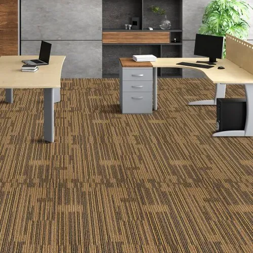 VEVOR Teppichfliesen, 500 x 500 mm, Teppichboden mit angebrachter Polsterung, weich gepolsterte Teppichfliesen, einfache DIY-Installation für Schlafzimmer und Wohnzimmer (12 Stk., gemischtes Braun) – Bild 7