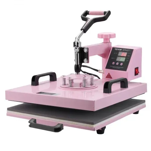 VEVOR Hitzepresse Transferpresse 38x38cm 8 in 1 Tumbler Presse T-Shirts Rosa – Bild 9