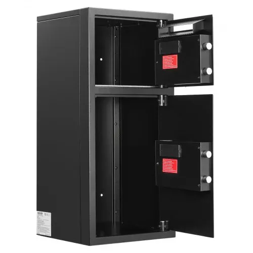 VEVOR Tresor Safe Elektronischer Aktentresor Doppeltür 93,45 L Geldschrank, mit Elektronischem Tastenfeld Diebstahlsicherung Digitalem Sicherheitsschloss mit Schlüssel Einwurfschlitz Schwarz – Bild 8