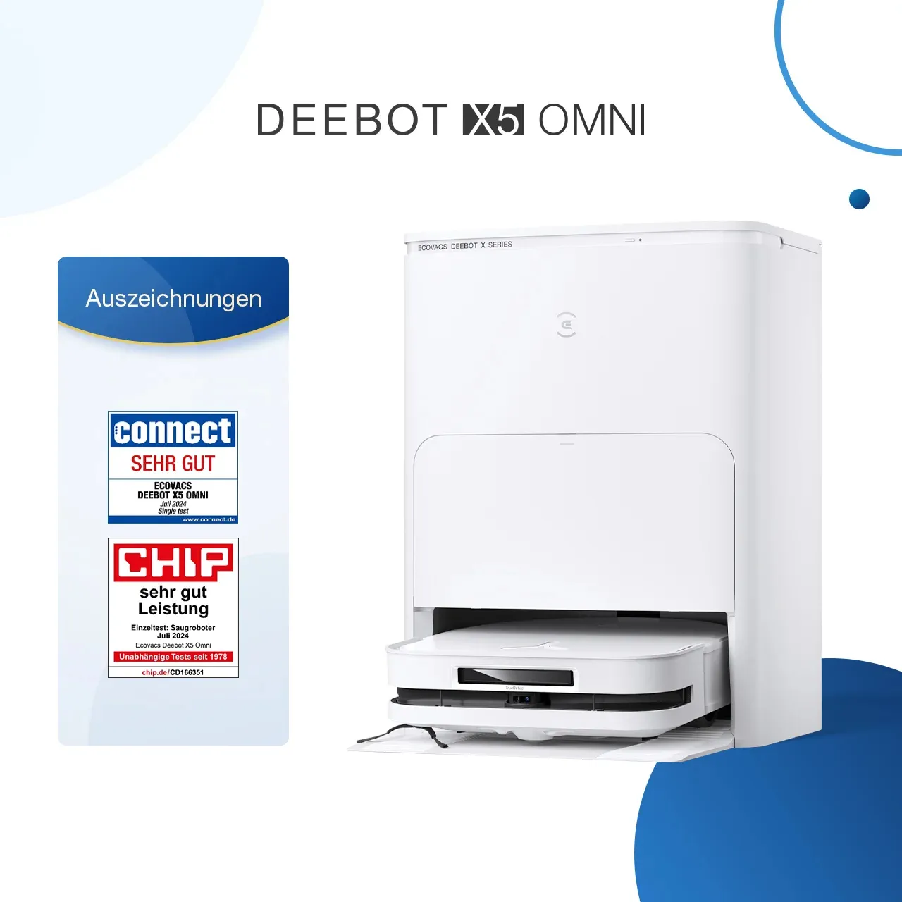 Ecovacs Deebot X5 Omni Weiß – Bild 3