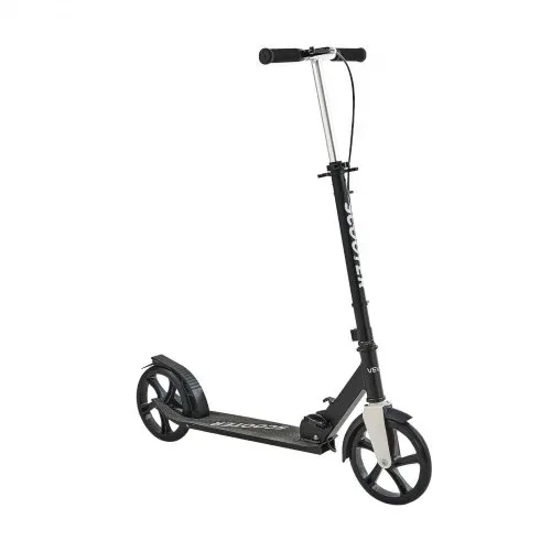 VEVOR Scooter (2 Räder) für Kinder ab 8 Jahren, Cityroller Kinderroller Straßenroller mit höhenverstellbarem Lenker & rutschfestem Deck & Handbremse, Tretroller bis zu 100 kg, Schwarz + Silber – Bild 10