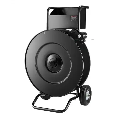 VEVOR Abrollwagen, passend für PET-/PP-/Stahl-Umreifungsrollen mit 203/406 mm Kerngröße, robuster Umreifungsspender mit verbesserter Trommelbremse, integrierte geräumige Ablage für Werkzeuge – Bild 10
