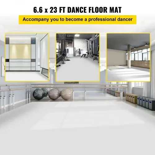 VEVOR Tanzfläche, 2,0 x 7 m Tanzflächerolle, 0,15 cm dicker PVC-Vinyl-Tanzboden, schwarz/weißer wendbarer tragbarer Tanzboden, rutschfester Tanzboden, Ballett-Tanzfläche für Jazz, Pop, lyrischen Stil VEVOR Tanzfläche, 2,0 x 7 m Tanzflächerolle, 0,15 cm dicker PVC-Vinyl-Tanzboden, schwarz/weißer wendbarer tragbarer Tanzboden, rutschfester Tanzboden, Ballett-Tanzfläche für Jazz, Pop, lyrischen Stil