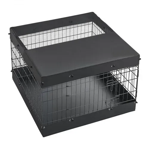VEVOR Welpenauslauf Welpenlaufstall Metall 61cm 4-tlg. Deckel & Bodenmatte, Spielplatz für Kleine Hunde Katzen & Andere Kleintiere Faltbar Durch die Verschiedenen Formen Vielfältig Einsetzbar – Bild 8