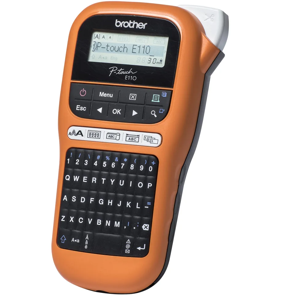 Brother PT-E110 Etikettendrucker Wärmeübertragung 180 x 180 DPI 20 mm/sek HGe/TZe QWERTY – Bild 4