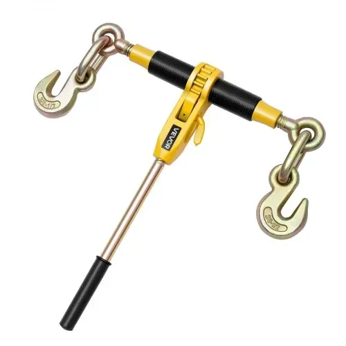 VEVOR Ratschenspanner mit Zurrketten G80 10 mm x 6,1 m, 4er-Set, Spannkraft 4173 kg, Transportkettenbefestigungen, Kettenbinder zur Ladungssicherung, Transport, Pritschenanhänger – Bild 9