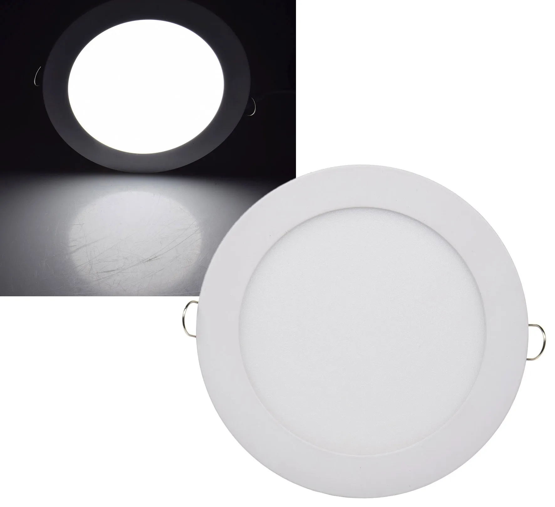 LED Licht-Panel „QCP-17R“, Ø 17cm 230V, 12W, 1020Lumen,4200K # REST # LED Licht-Panel „QCP-17R“, Ø 17cm 230V, 12W, 1020Lumen,4200K # REST #