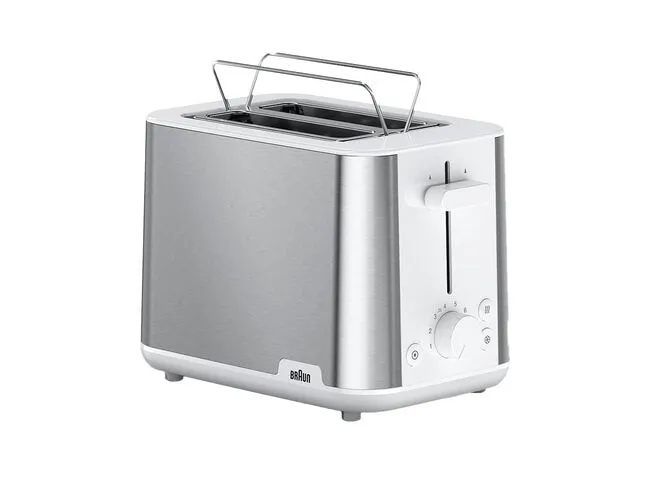 Braun HT 1510 8 2 Scheibe(n) 900 W Edelstahl, Weiß Braun HT 1510 8 2 Scheibe(n) 900 W Edelstahl, Weiß
