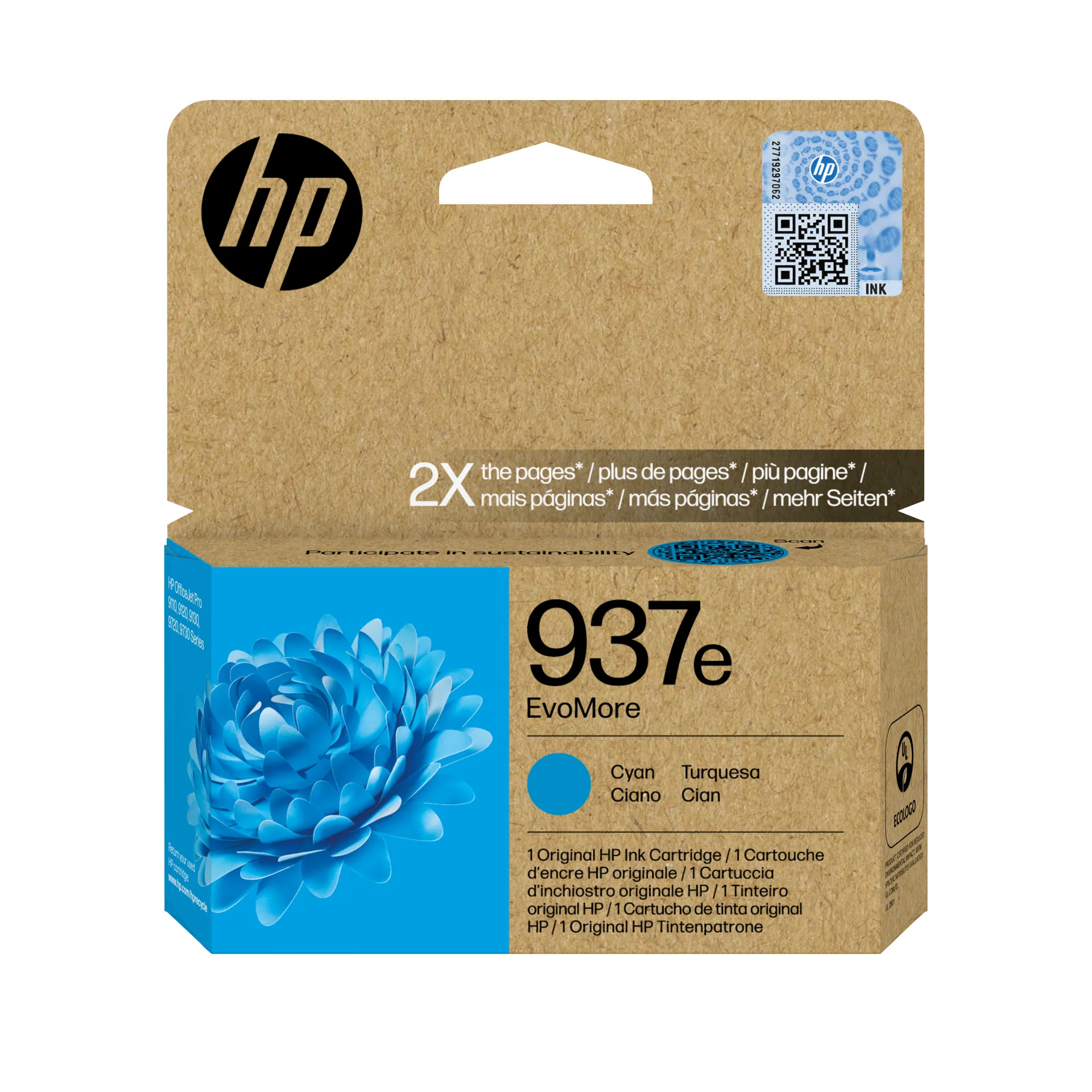 HP 937e EvoMore Cyan Original Druckerpatrone HP 937e EvoMore Cyan Original Druckerpatrone