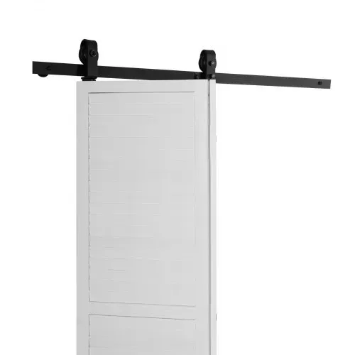 VEVOR Schiebetürsystem für faltbare Schiebetüren, 132 cm Laufschiene Schiebetürbeschlag, geeignet für zwei 61 cm große Schrank-, Speisekammer- & Wäschetüren (nicht im Lieferumfang enthalten) – Bild 8