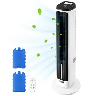 VEVOR Turmventilator, 7,1 m/s Geschwindigkeit, leiser Standventilator, 70° oszillierende Ventilatoren mit 9 Gang, 4 Modi, 24-Stunden-Timer, Fernbedienung, für Schlafzimmer, Büro, Zuhause VEVOR Turmventilator, 7,1 m/s Geschwindigkeit, leiser Standventilator, 70° oszillierende Ventilatoren mit 9 Gang, 4 Modi, 24-Stunden-Timer, Fernbedienung, für Schlafzimmer, Büro, Zuhause