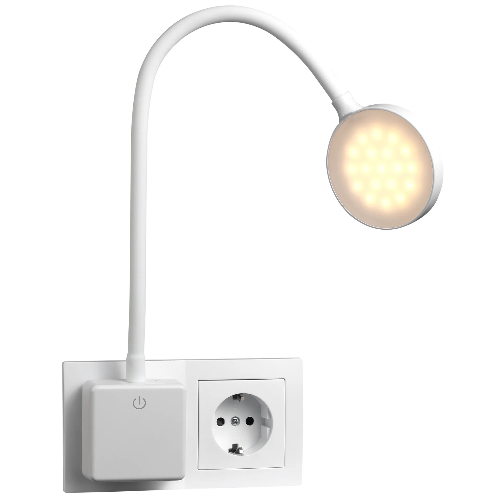 LED-Steckdosenleuchte EINLICHT ''Halo'' 3,3W, 438lm, step-dimmbar, warmweiß – Bild 3
