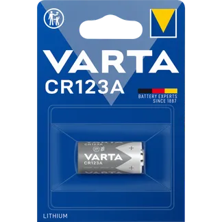 Lithium-Photobatterie VARTA, CR 123A, 3 V, 1er-Blister Lithium-Photobatterie VARTA, CR 123A, 3 V, 1er-Blister