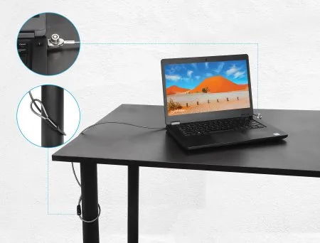 Manhattan 440486 Kabelschloss Schwarz, Durchscheinend 1,8 m – Bild 2