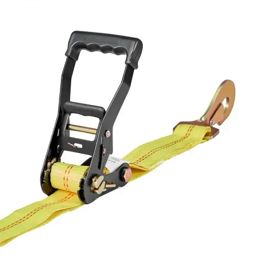VEVOR Radspanngurt Befestigungsgurt (50,8 x 3657,6 mm) mit Federhaken & 4540 kg Zugfestigkeit & 1512 kg Tragfähigkeit, Motorrad-Spannsystem Radsicherungsgurt Reifengurt für SUVs Anhänger – Bild 10