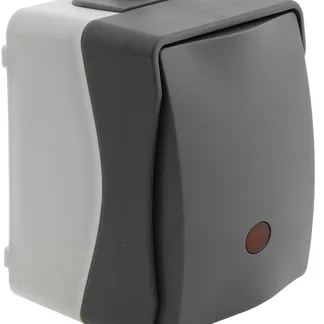 NUQUI Feuchtraum Kontrollschalter IP54, Aufputz, 250V~/ 10A NUQUI Feuchtraum Kontrollschalter IP54, Aufputz, 250V~/ 10A