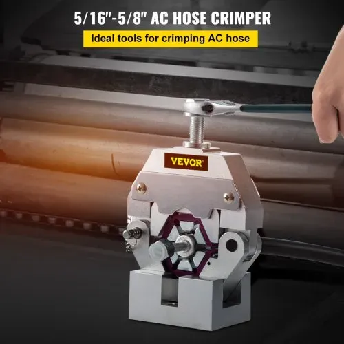 VEVOR Manuell betriebene AC-Schlauch-Crimpzange Hydra-Krimp 71550 Manuelles AC-Schlauch-Crimp-Set Klimaanlagenreparatur Handgehaltenes AC-Schlauch-Crimpwerkzeug mit 4 Matrizen VEVOR Manuell betriebene AC-Schlauch-Crimpzange Hydra-Krimp 71550 Manuelles AC-Schlauch-Crimp-Set Klimaanlagenreparatur Handgehaltenes AC-Schlauch-Crimpwerkzeug mit 4 Matrizen