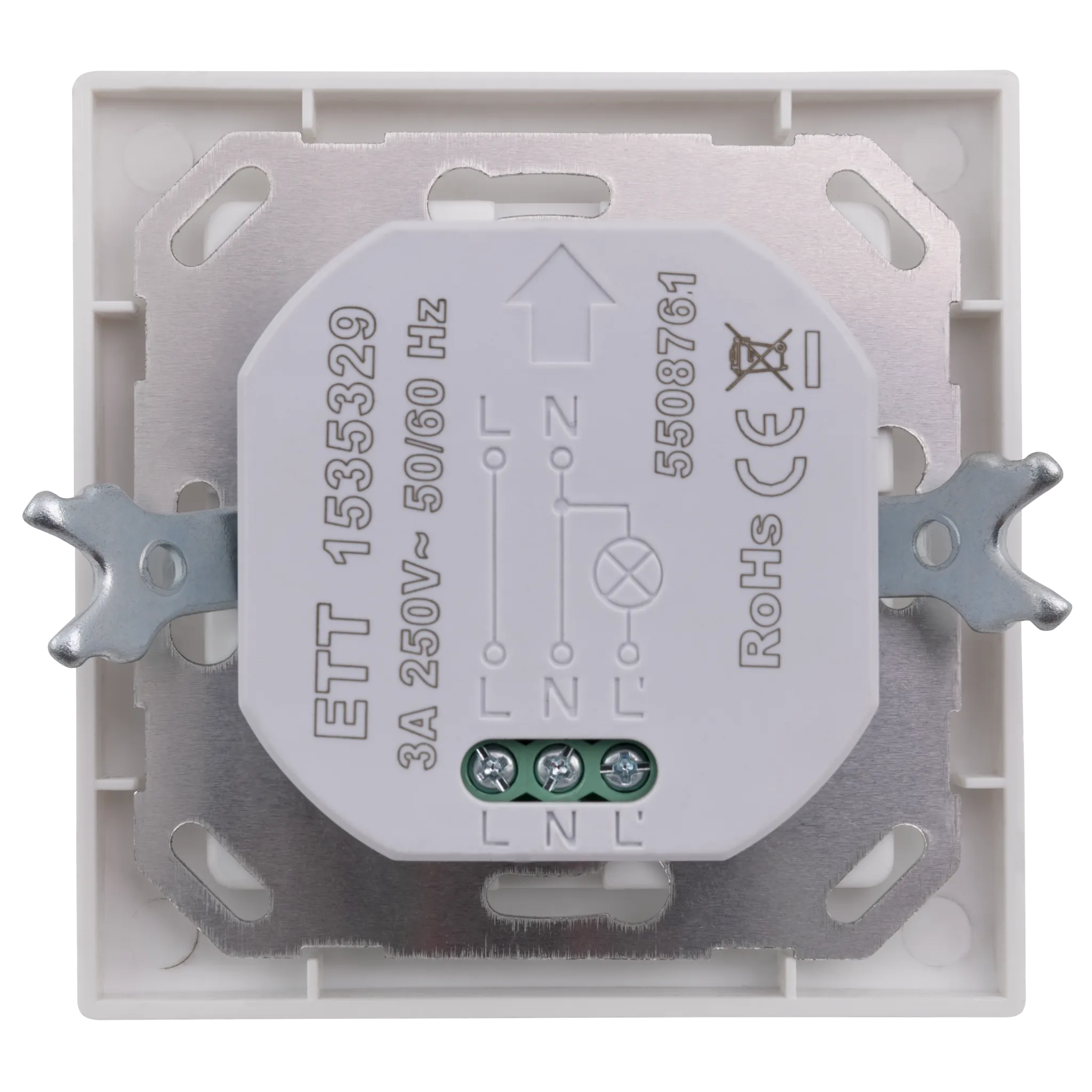 Unterputz IR Bewegungsmelder McPower ''Flair'' 160°, 750W, LED geeignet, weiß – Bild 2