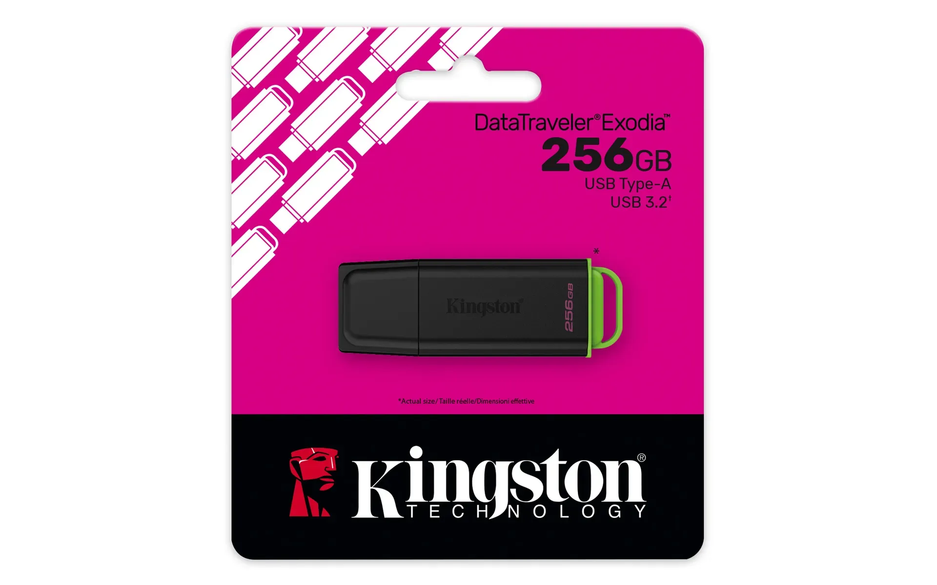 Kingston Technology DataTraveler 256GB Tragbarer USB 3.2 Gen 1 Exodia Schwarz + Grün – Bild 5