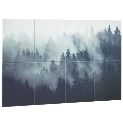 VEVOR 8er-Pack Akustikpaneele, 1200x800x10 mm, Akustik Wandpaneele, selbstklebende, schalldämpfende & absorbierende Platten für Zuhause, Büro, Studio, Spielzimmer, Theater, Wald – Bild 9