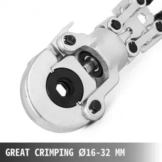 VEVOR Presszange U16, U20, U25, U32, TH16, TH20, TH26, TH32 mm, Crimpzange Presszange 6 T Druckkraft, Rohrpresszange mit um 360° Drehbarem Kopf und Ergonomischem Griff, Rohrcrimpzange Tragbar Ø16-32 m VEVOR Presszange U16, U20, U25, U32, TH16, TH20, TH26, TH32 mm, Crimpzange Presszange 6 T Druckkraft, Rohrpresszange mit um 360° Drehbarem Kopf und Ergonomischem Griff, Rohrcrimpzange Tragbar Ø16-32 m