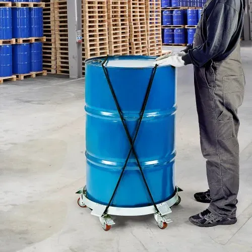 VEVOR Fassroller 250L Transportroller Kohlenstoffstahl Rollbrett Innendurchmesser Ø607mm Fasswagen mit 5 Universalrädern (2 mit Bremsen) Transportwagen zum Transport von Fass bis zu 567kg – Bild 7