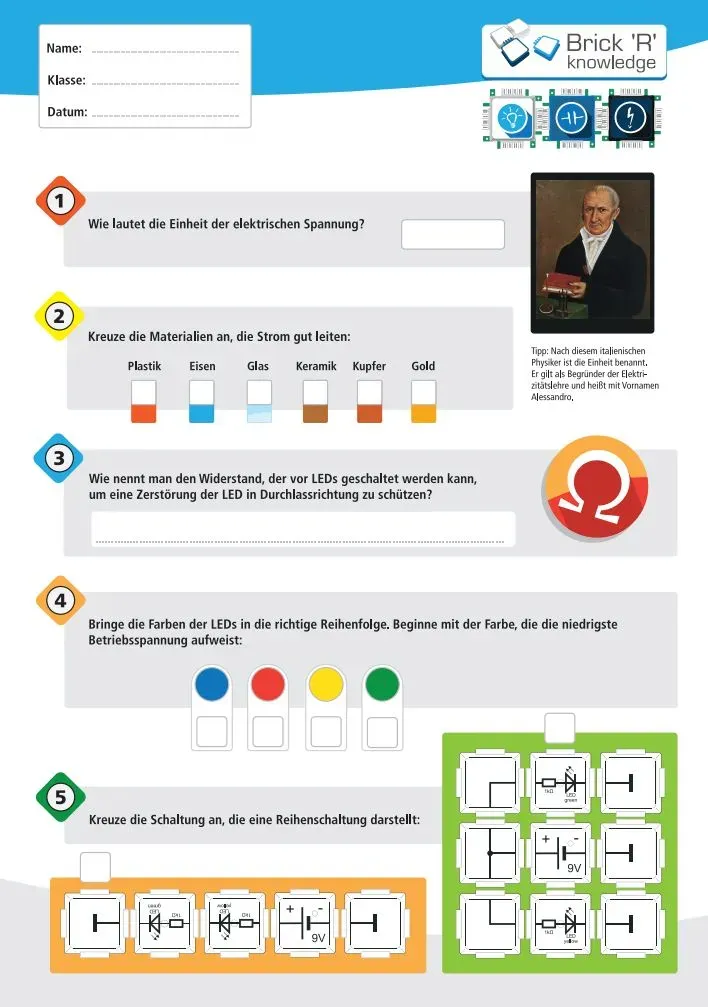 ALLNET Brick'R'knowledge Übungsheft Aufgabenteil Basics 10er Pack – Bild 2