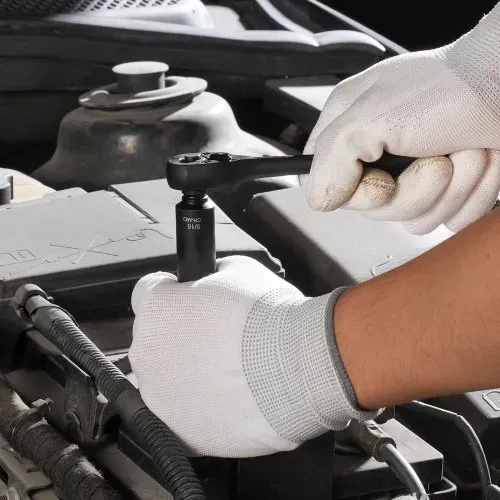 VEVOR Schlagsteckschlüsselsatz 6,35 mm, 55-teiliger tiefer und flacher Steckschlüsselsatz SAE 5/32-9/16 Zoll und metrisch 4-15 mm, für Autoreparaturen, leicht lesbare Größenmarkierungen – Bild 7