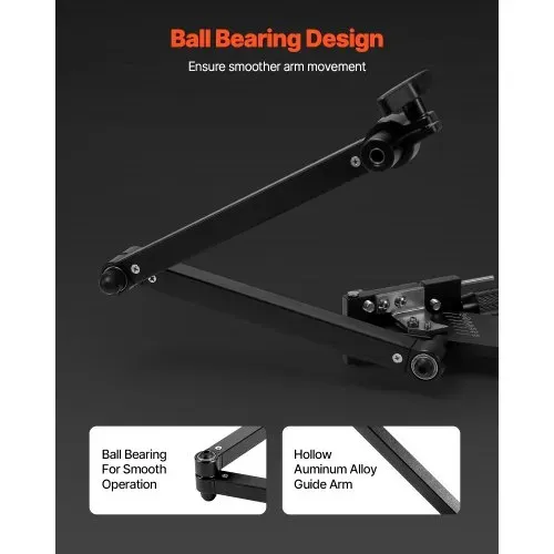 VEVOR Rasenmäher Klingenschärfer, 15°-45° verstellbar, Messerschärfer für Rasenmäher mit 4 Adapterstiften, Kugellagerdesign und 25 mm vergrößertem Griff, zur Verwendung mit Winkelschleifer – Bild 2