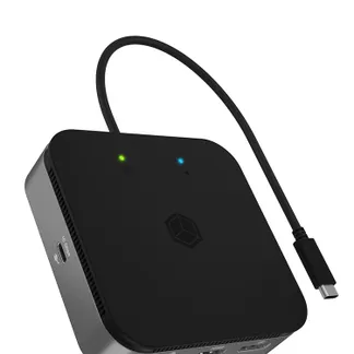ICY BOX IB-DK408-C41, 7 in 1 Mobil DockingStation USB4® Type-C® auf 1x DisplayPort™ 1.4, 1x HDMI® 2.1, Gigabit LAN, 3x USB 3.2 Gen 2 Type-A, 1x Audiokombo- un ICY BOX IB-DK408-C41, 7 in 1 Mobil DockingStation USB4® Type-C® auf 1x DisplayPort™ 1.4, 1x HDMI® 2.1, Gigabit LAN, 3x USB 3.2 Gen 2 Type-A, 1x Audiokombo- un