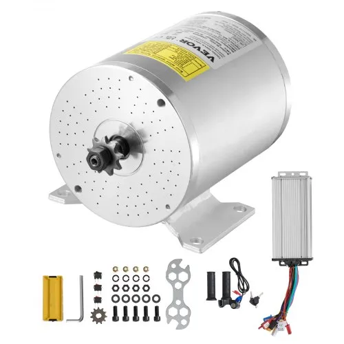 VEVOR 2000 W elektrischer bürstenloser Gleichstrommotor-Bausatz – 48 V 4300 U/min Elektromotor mit verbessertem Drehzahlregler und Gasgriff-Bausatz für Go Karts E-Bike Motorrad Roller DIY VEVOR 2000 W elektrischer bürstenloser Gleichstrommotor-Bausatz – 48 V 4300 U/min Elektromotor mit verbessertem Drehzahlregler und Gasgriff-Bausatz für Go Karts E-Bike Motorrad Roller DIY
