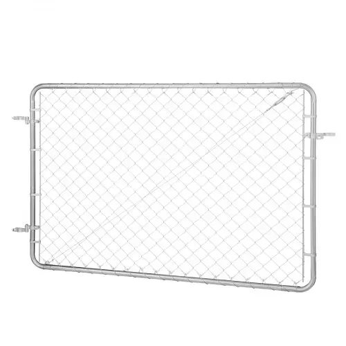 VEVOR Gartentür, 183x122 cm, verstellbares Maschendrahtzauntor, passend für Gartenzauntoröffnungen von 61–183 cm(B)x183 cm(H), Zauntor für Bauernhof, Pfosten nicht im Lieferumfang enthalten – Bild 8