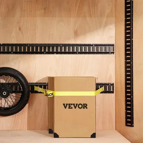 VEVOR Zurrschienen 30 Stk. Airlineschienen, Schwarz Transportschiene, 454 kg Max. Tragfähigkeit Ankerschiene, 1,52 m Schienenlänge Stäbchenzurrschiene zur Ladungssicherung für Anhänger und Wohnmobile – Bild 7