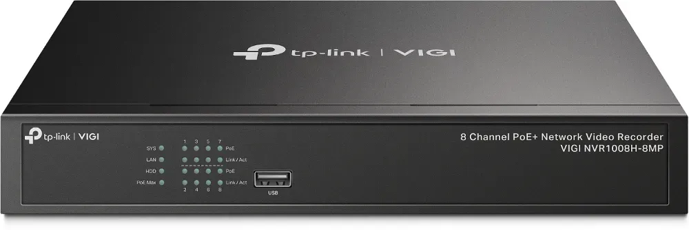 TP-Link – 8 Channel PoE Network Video Recorder – VIGI NVR1008H-8MP TP-Link – 8 Channel PoE Network Video Recorder – VIGI NVR1008H-8MP