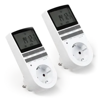 Digitale Zeitschaltuhr McPower “WZ-10“ 2er-Pack, 10 Programme, 24Std Timer,3680W Digitale Zeitschaltuhr McPower “WZ-10“ 2er-Pack, 10 Programme, 24Std Timer,3680W