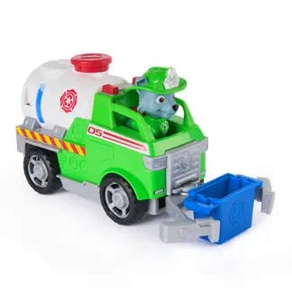 PAW Patrol Fire Rescue – Rockys Tanklaster mit Greiferklaue und Behälter sowie Rocky Hundefigur PAW Patrol Fire Rescue – Rockys Tanklaster mit Greiferklaue und Behälter sowie Rocky Hundefigur