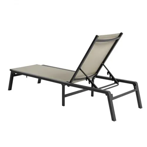VEVOR Sonnenliege, 181,44 kg Tragkraft, Klappbarer Liegestuhl aus Aluminium, 2er-Set, Gartenliege mit 5 verstellbaren Positionen, Strandliege für Outdoor, Pool, Strand, Terrasse, Patio, Rasen – Bild 9