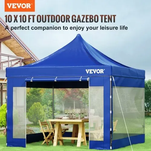 VEVOR Pavillon faltbar 3x3m Faltpavillon 240g PVC-beschichtetes Polyester Pop-Up-Pavillon 1,95-2,13m Einstellbar Partyzelt Festzelt Strandzelt Blau für Hochzeiten oder andere kommerzielle Aktivitäten VEVOR Pavillon faltbar 3x3m Faltpavillon 240g PVC-beschichtetes Polyester Pop-Up-Pavillon 1,95-2,13m Einstellbar Partyzelt Festzelt Strandzelt Blau für Hochzeiten oder andere kommerzielle Aktivitäten