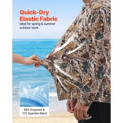 VEVOR Kapuzenpullover Herren, Größe XXXL, feuchtigkeitsableitend und atmungsaktiv, schnelltrocknend, Sweatshirt mit Kapuze, langärmeliges Hoodie für die Arbeit im Freien im Frühling und Sommer VEVOR Kapuzenpullover Herren, Größe XXXL, feuchtigkeitsableitend und atmungsaktiv, schnelltrocknend, Sweatshirt mit Kapuze, langärmeliges Hoodie für die Arbeit im Freien im Frühling und Sommer
