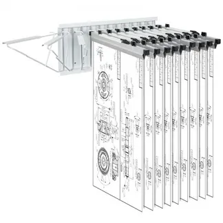 VEVOR Wandmontage-Lagerregal für Blaupausen – bietet Platz für bis zu 1200 Blaupausen, hängender Blaupausenhalter mit 12 Schwenkhalterungen, für 24″, 30″, 36″ oder 42″ Klemmen (nur Regal ohne Klemmen) – Schwerlast (240 lbs) VEVOR Wandmontage-Lagerregal für Blaupausen – bietet Platz für bis zu 1200 Blaupausen, hängender Blaupausenhalter mit 12 Schwenkhalterungen, für 24″, 30″, 36″ oder 42″ Klemmen (nur Regal ohne Klemmen) – Schwerlast (240 lbs)