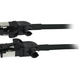 Patchkabel RJ45, CAT6A 500Mhz, 0.15m, schwarz, S/FTP, slimline rund d=4,5mm, TPE/LSZH(Superflex), AWG28, mit CAT7 Rohk., drehbarer Stecker, Synergy21 Patchkabel RJ45, CAT6A 500Mhz, 0.15m, schwarz, S/FTP, slimline rund d=4,5mm, TPE/LSZH(Superflex), AWG28, mit CAT7 Rohk., drehbarer Stecker, Synergy21