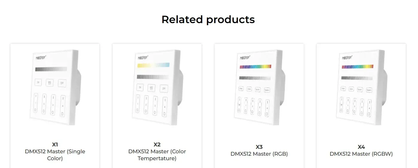 MiBoxer X5 LED DMX 5 in 1 Smart Panel Fernbedienung – Bild 7