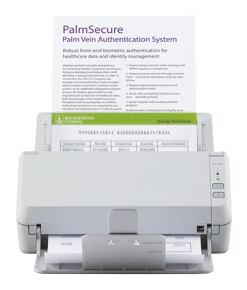 Ricoh SP-1125N ADF-Scanner 600 x 600 DPI A4 Grau – Bild 3