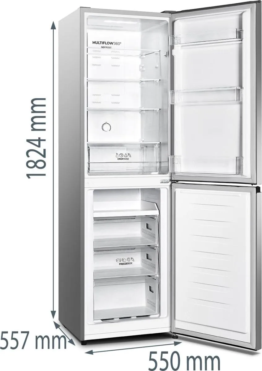Gorenje Kühl /Gefrierschrank NRK418DCS4 SI – Bild 4