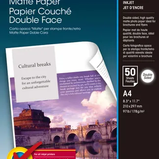 Epson Double-Sided Matte Paper – A4 – 50 Blätter Epson Double-Sided Matte Paper – A4 – 50 Blätter