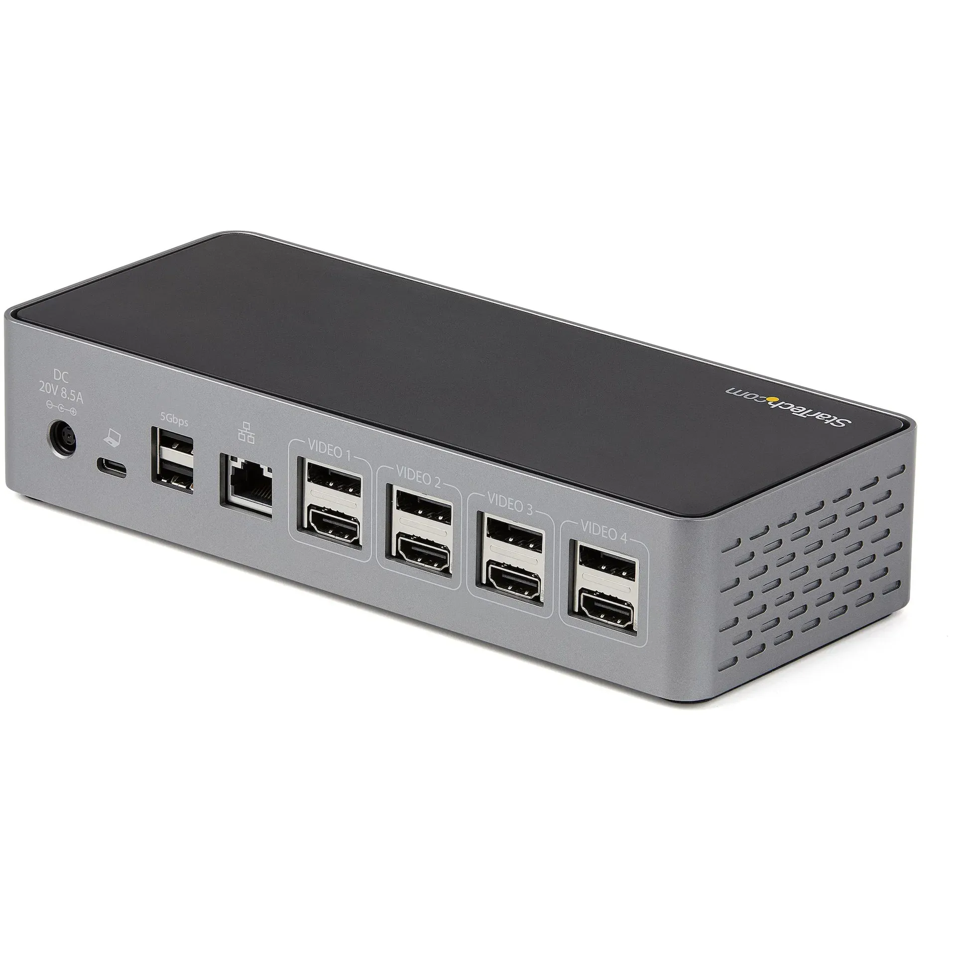 StarTech.com USB C Dockingstation für 4 monitore - 4K 60Hz Hybrid Notebook Dock DisplayPort 1.4 & HDMI 2.0 - Universal USB-C/Thunderbolt Laptop Dock mit 100W PD - USB Hub mit 1x USB-C & 3x USB-A, GbE, Audio – Bild 2