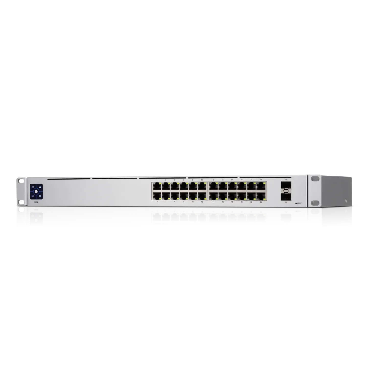 Ubiquiti Switch smart managed Layer2 26 Port • 24x GbE • 2x SFP • 19" • Lüfterlos • UniFi • USW-24 – Bild 3
