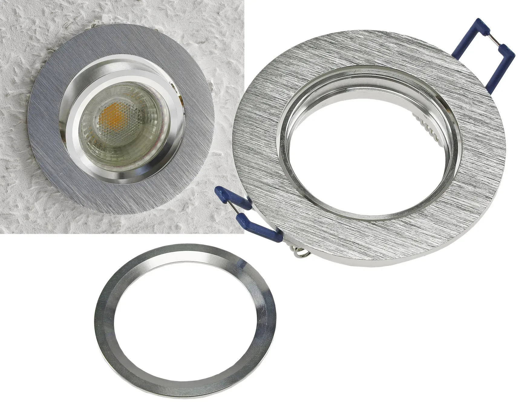 Einbaustrahler “CTE-84R” Rund Ø84mm Einbau Ø68mm, schwenkbar, Clip Ring Einbaustrahler “CTE-84R” Rund Ø84mm Einbau Ø68mm, schwenkbar, Clip Ring