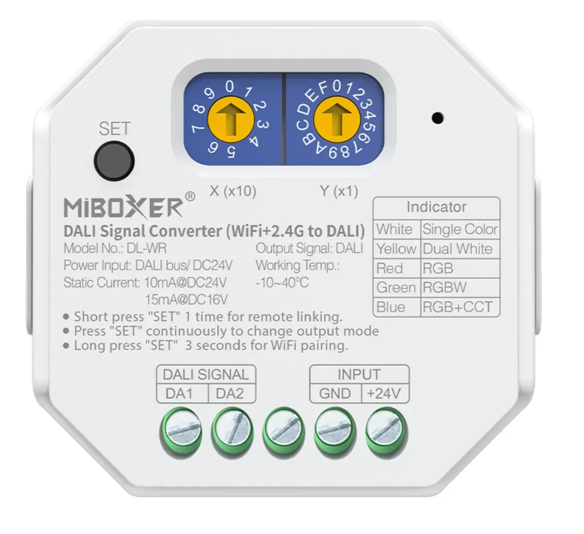 MiBoxer DL-WR DALI Signalwandler WiFi + 2,4GHz zu DALI MiBoxer DL-WR DALI Signalwandler WiFi + 2,4GHz zu DALI